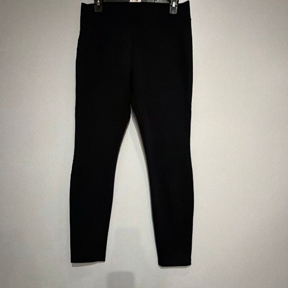 American Giant Size 6 Black Ponte Pull-On Skinny Pants Leggings Made in USA #130